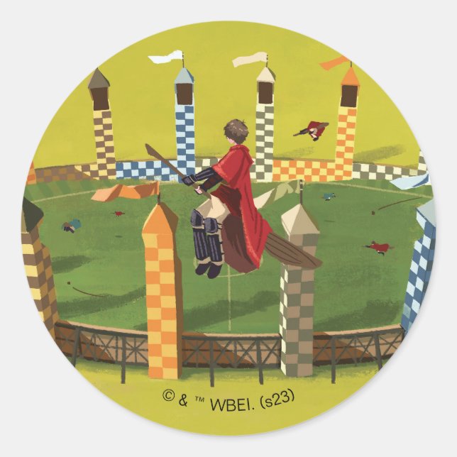 HARRY POTTER™ Suche nach dem goldenen Schnabel Runder Aufkleber (Vorderseite)