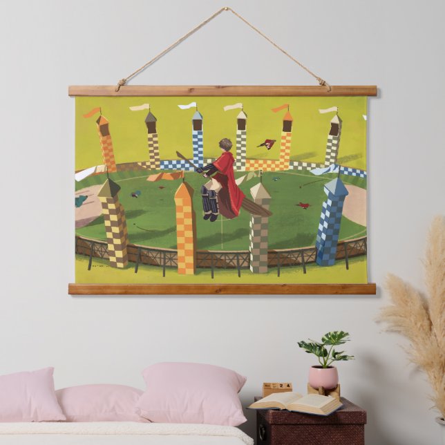 HARRY POTTER™ Suche nach dem goldenen Schnabel Wandteppich Mit Holzrahmen (Schlafzimmer)