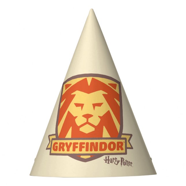 HARRY POTTER™ | Summer Magic GRYFFINDOR™ Wappen Partyhütchen (Vorderseite)
