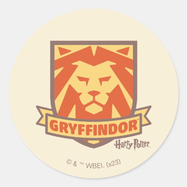 HARRY POTTER™ | Summer Magic GRYFFINDOR™ Wappen Runder Aufkleber (Vorderseite)