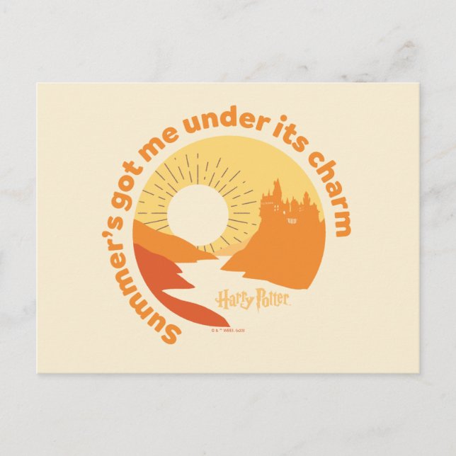 HARRY POTTER™ | Summer Magic HOGWARTS™ Burg Postkarte (Vorderseite)