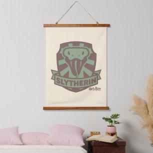 HARRY POTTER™   Summer Magic SLYTHERIN™ Wappen Wandteppich Mit Holzrahmen