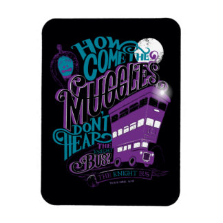 Harry Potter | The Knight Bus Typografy Graphic Magnet