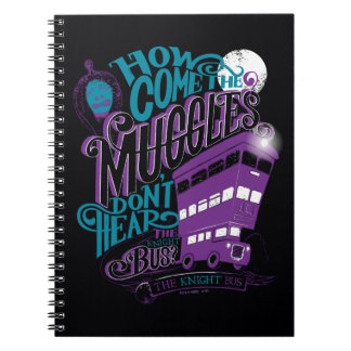 Harry Potter | The Knight Bus Typografy Graphic Notizblock