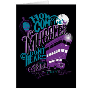 Harry Potter The Knight Bus Typography Graphic