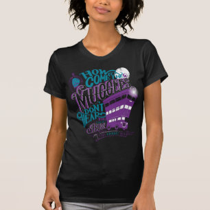Harry Potter   The Knight Bus Typography Graphic T-Shirt