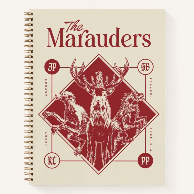 HARRY POTTER™ The Marauders Animagus Graphic Notizbuch (Vorderseite)