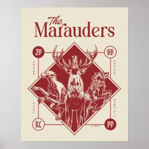 HARRY POTTER™ The Marauders Animagus Graphic Poster