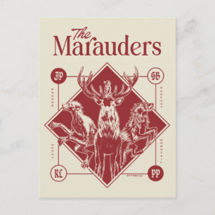 HARRY POTTER™ The Marauders Animagus Graphic Postkarte