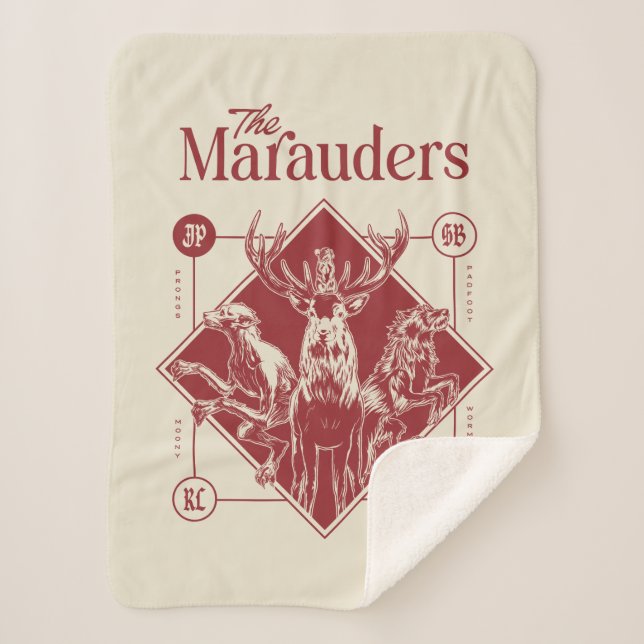 HARRY POTTER™ The Marauders Animagus Graphic Sherpadecke (Vorderseite)