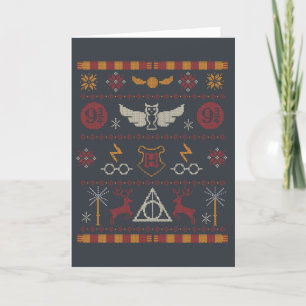 HARRY POTTER™ Thema Kreuzstichmuster Feiertagskarte