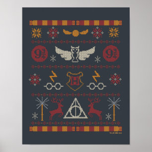 HARRY POTTER™ Themed Cross-Stitch-Muster Poster