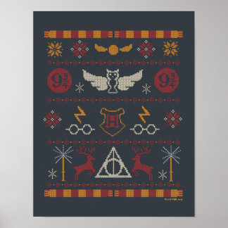 HARRY POTTER™ Themed Cross-Stitch-Muster Poster