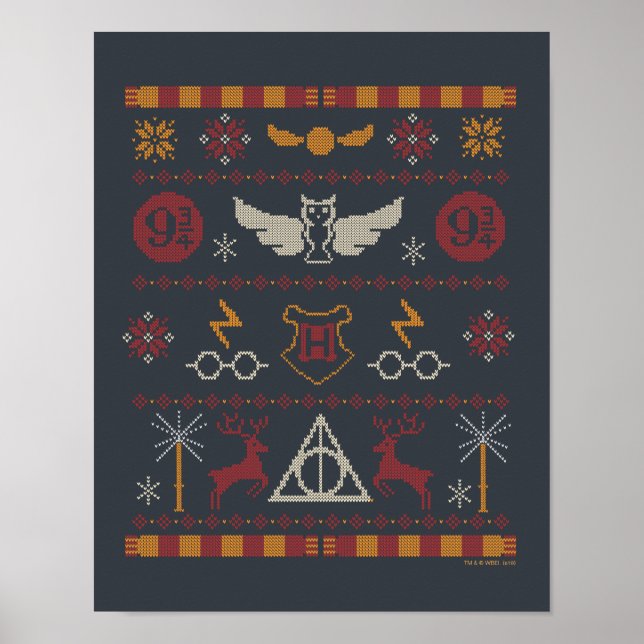 HARRY POTTER™ Themed Cross-Stitch-Muster Poster (Vorne)