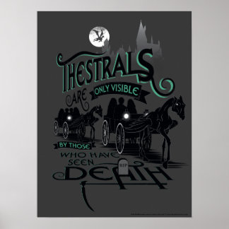 Harry Potter | Thestrals Typografy Graphic Poster