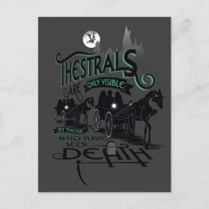 Harry Potter Thestrals Typography Graphic Postkarte