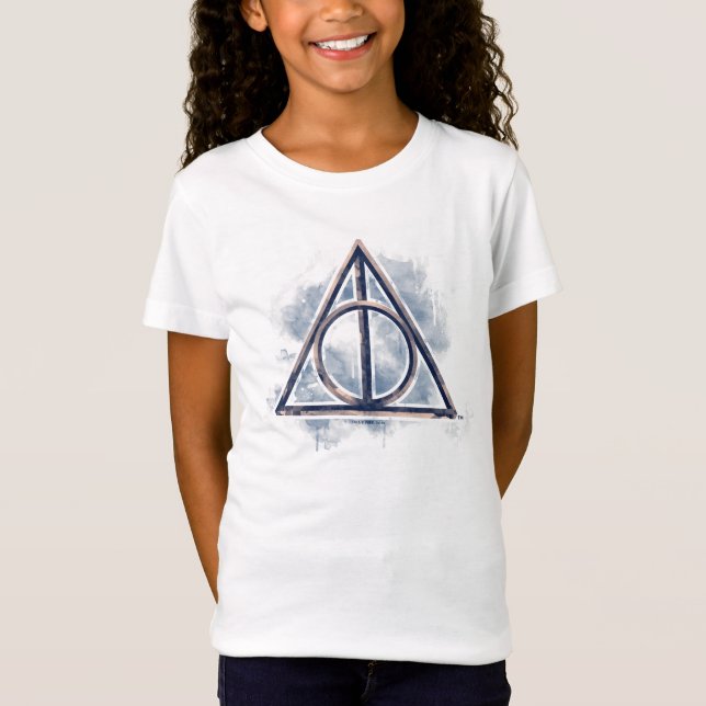 Harry Potter | Todesrelikte Wasserfarben T-Shirt (Vorderseite)