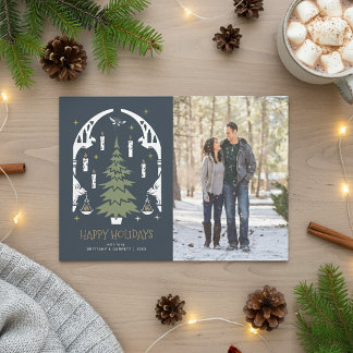 HARRY POTTER™ Tree - Happy Holidays - Foto Feiertagskarte