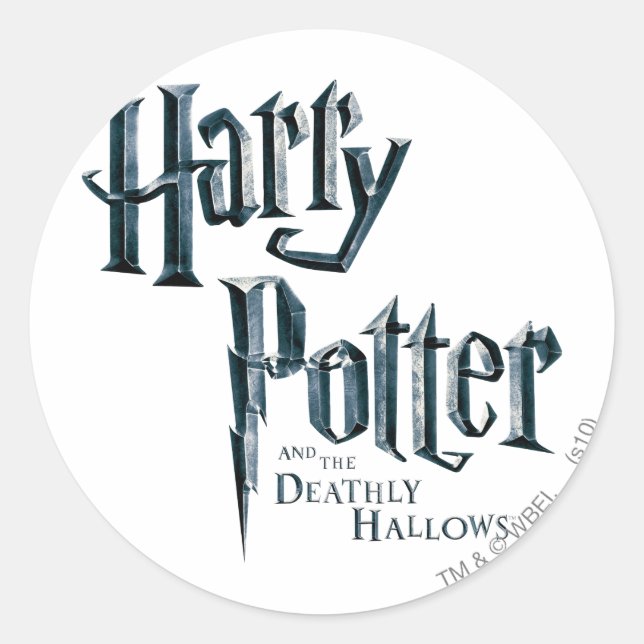 Harry Potter und das Deathly Hallow Logo 1 Runder Aufkleber (Vorderseite)