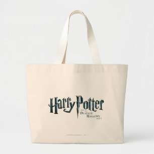 Harry Potter und das Deathly Hallows Logo 1 2 Jumbo Stoffbeutel