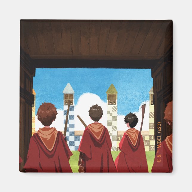 HARRY POTTER™ und das GRYFFINDOR™ QUIDDITCH™-Team Magnet (Vorne)