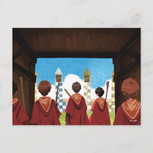 HARRY POTTER™ und das GRYFFINDOR™ QUIDDITCH™-Team Postkarte