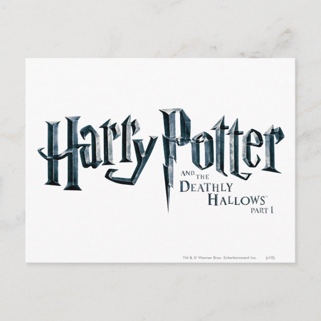 Harry Potter und die Heiligtümer des Todes Logo 1  Postkarte (Vorderseite)