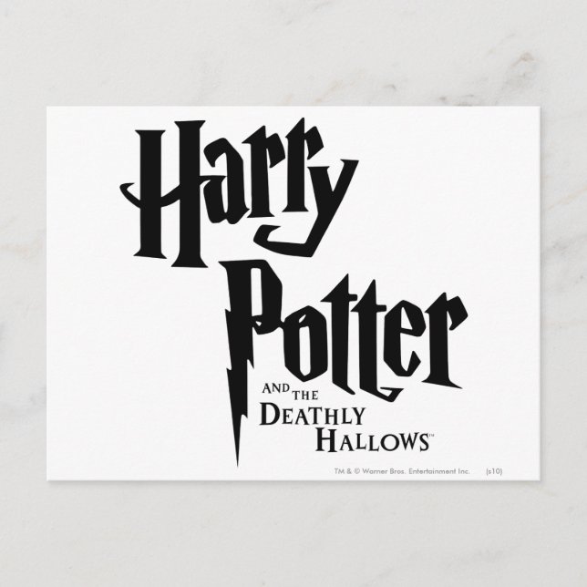 Harry Potter und die Heiligtümer des Todes Logo 2 Postkarte (Vorderseite)
