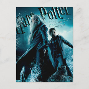 Harry Potter und Dumbledore auf Felsen 1 Postkarte