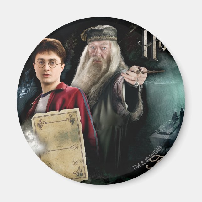 Harry Potter und Dumbledore Magnet (Vorne)
