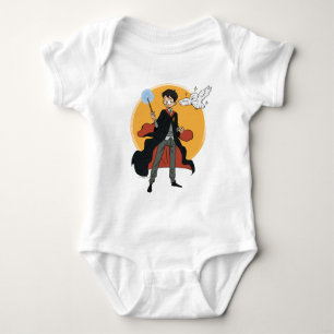 HARRY POTTER™ und Hedwig Illustration Baby Strampler