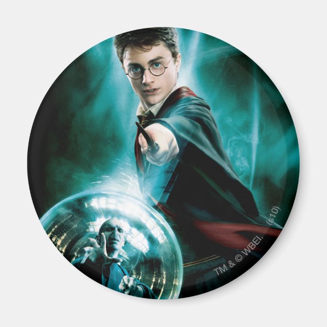 Harry Potter und Voldemort nur einer kann überlebe Magnet (Vorne)