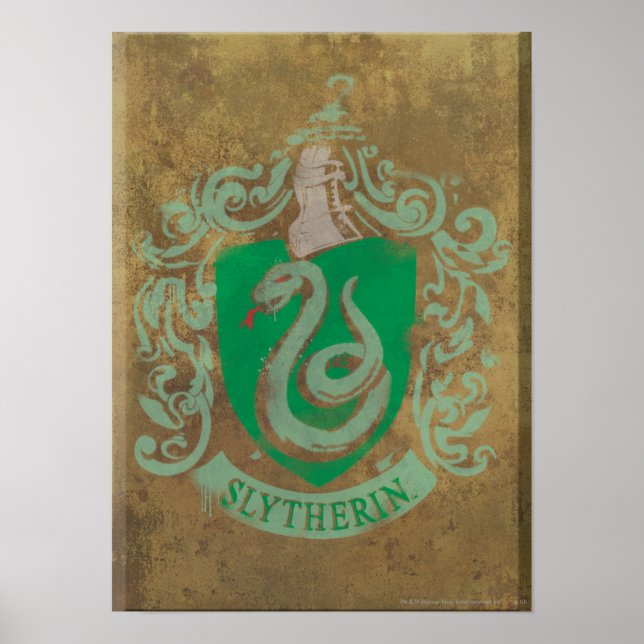 Harry Potter | Vintag Slytherin Poster (Vorne)