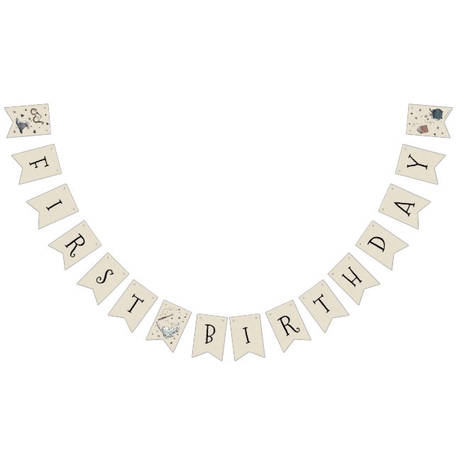 Harry Potter Vintage Erster Geburtstag Wimpelkette (Alle)