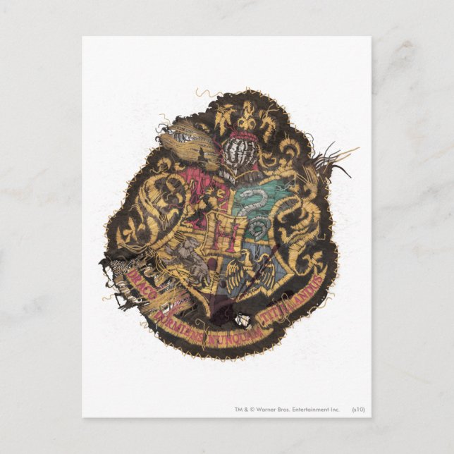 Harry Potter | Vintage Hogwarts Crest Postkarte (Vorderseite)