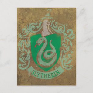 Harry Potter   Vintage Slytherin Postkarte