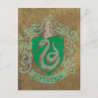 Harry Potter | Vintages Slytherin Postkarte