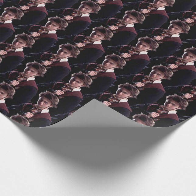 Harry Potter Wand angestiegen Geschenkpapier (Ecke)