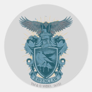 Harry Potter   Wappen von Ravenclaw Runder Aufkleber