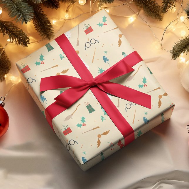 Harry Potter | Weihnachtsmuster Geschenkpapier (Wrapping paper on gift)