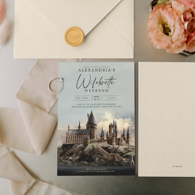 Harry Potter | Wifelorette Junggeselinnen-Abschied Einladung (Invitation on table)