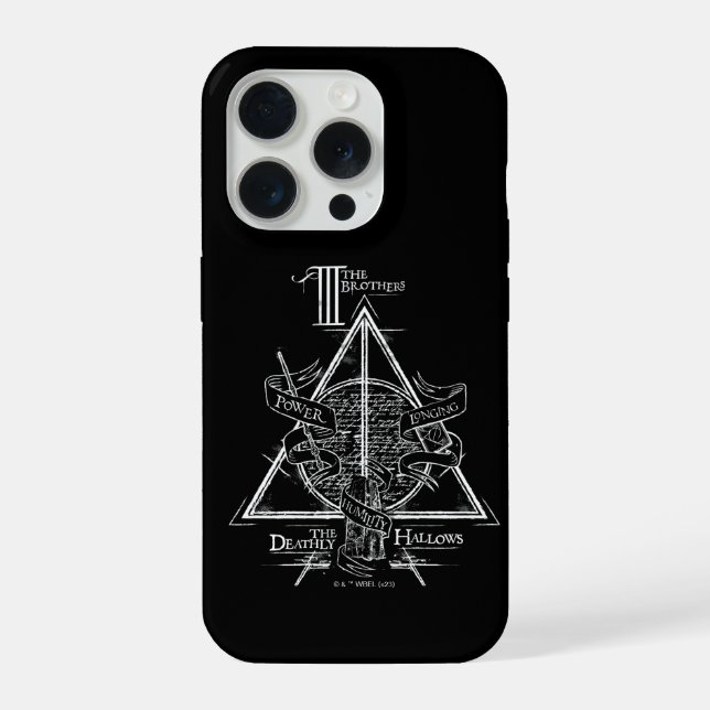 Harry Potter-Zauber | DEATHLY HALLOWS Grafik iPhone Hülle (Rückseite)