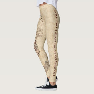 Harry Potter Zauber Marauder Karte Leggings