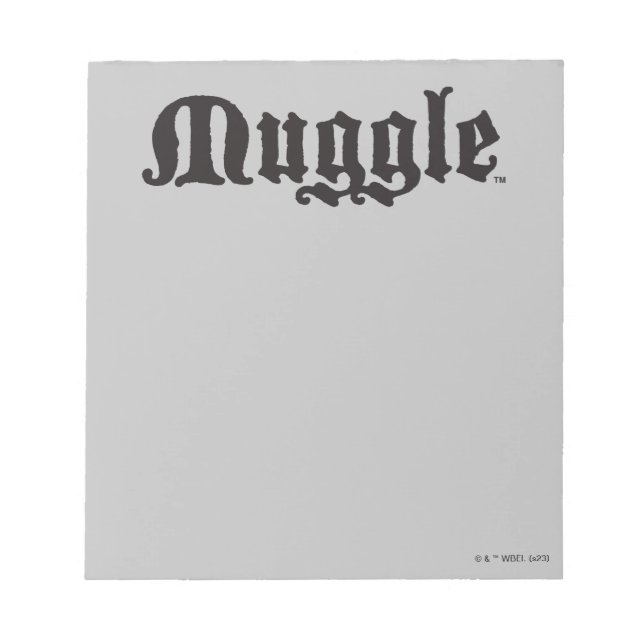 Harry-Potter-Zauber | Muggle Notizblock (Vorderseite)