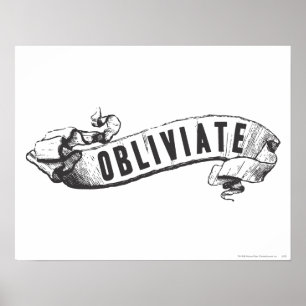 Harry-Potter-Zauber   Obliviate Poster