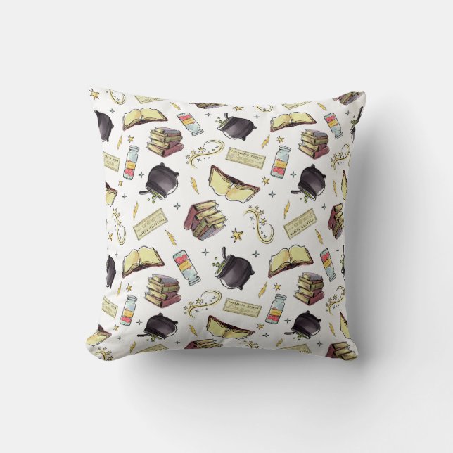 HARRY POTTER™ Zaubers- und Buchmuster Kissen (Vorderseite)