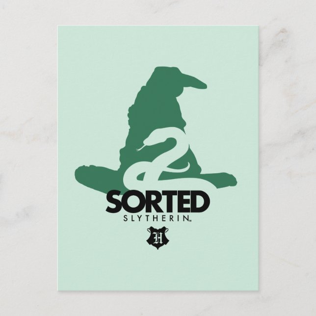 Harry Potter | Zu SLYTHERIN™ Haus sortiert Postkarte (Vorderseite)