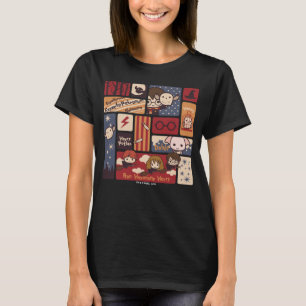 Harry- PotterCartoon-Szenen-Muster T-Shirt