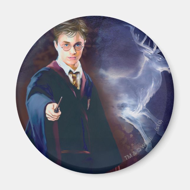 Harry Potters Hirsch-Patronus Magnet (Vorne)