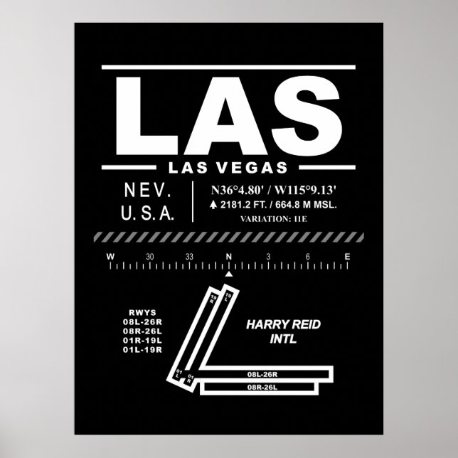 Harry Reid International Airport LAS Poster (Vorne)